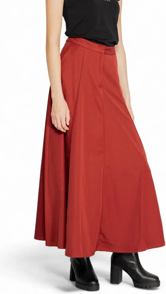 Vero Moda Qizil Polyester Uzun Kiyim