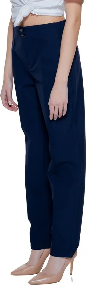 Ko'k Poliamid Casual Shim