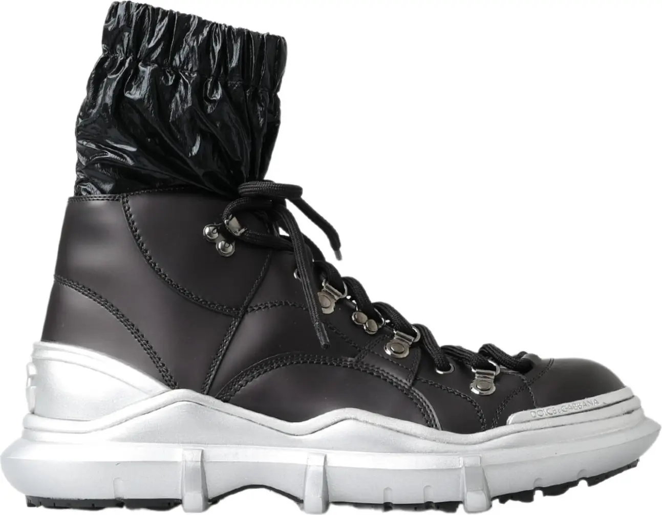 Black Nylon Galileo High Top Sneakers Shoes Dolce & Gabbana