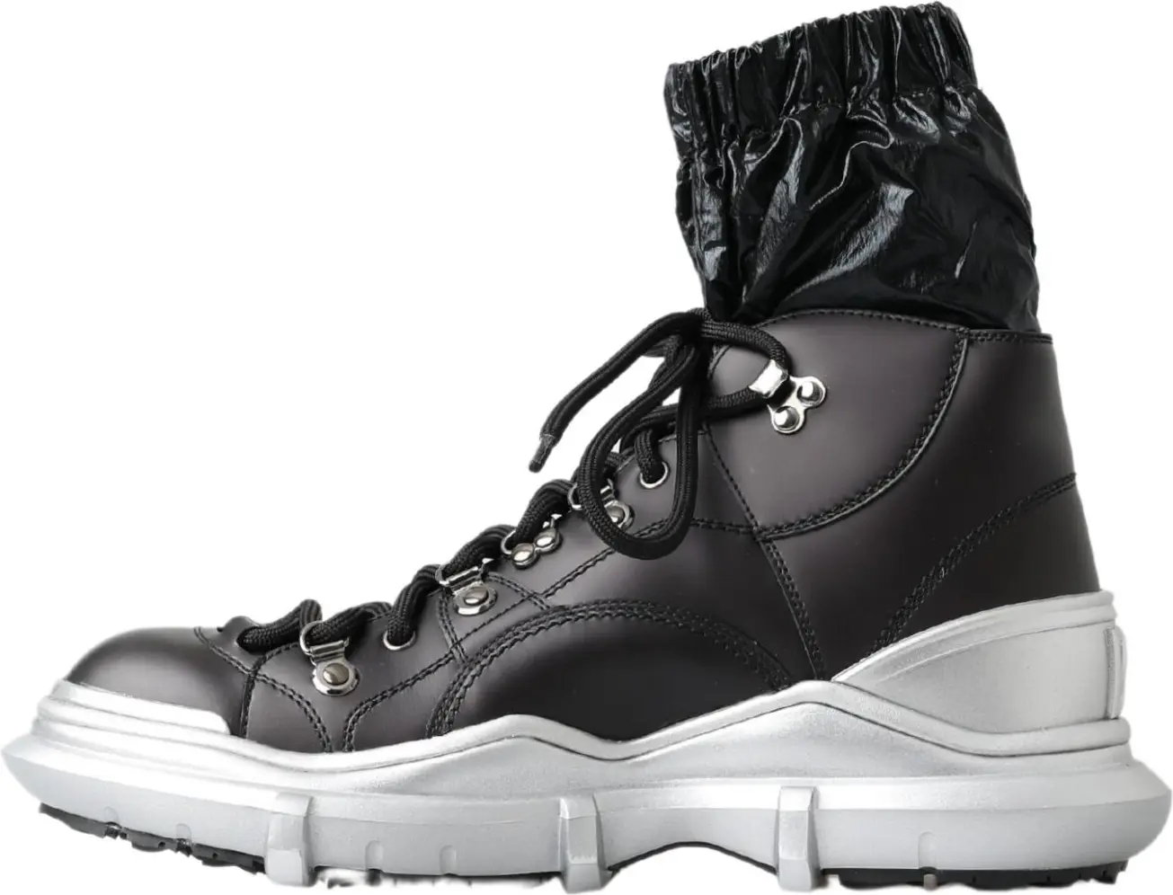Black Nylon Galileo High Top Sneakers Shoes Dolce & Gabbana