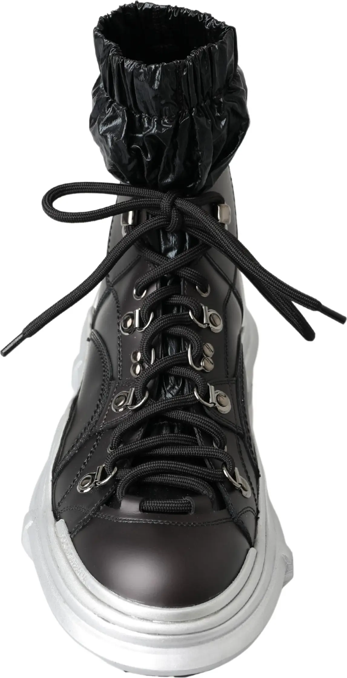 Black Nylon Galileo High Top Sneakers Shoes Dolce & Gabbana