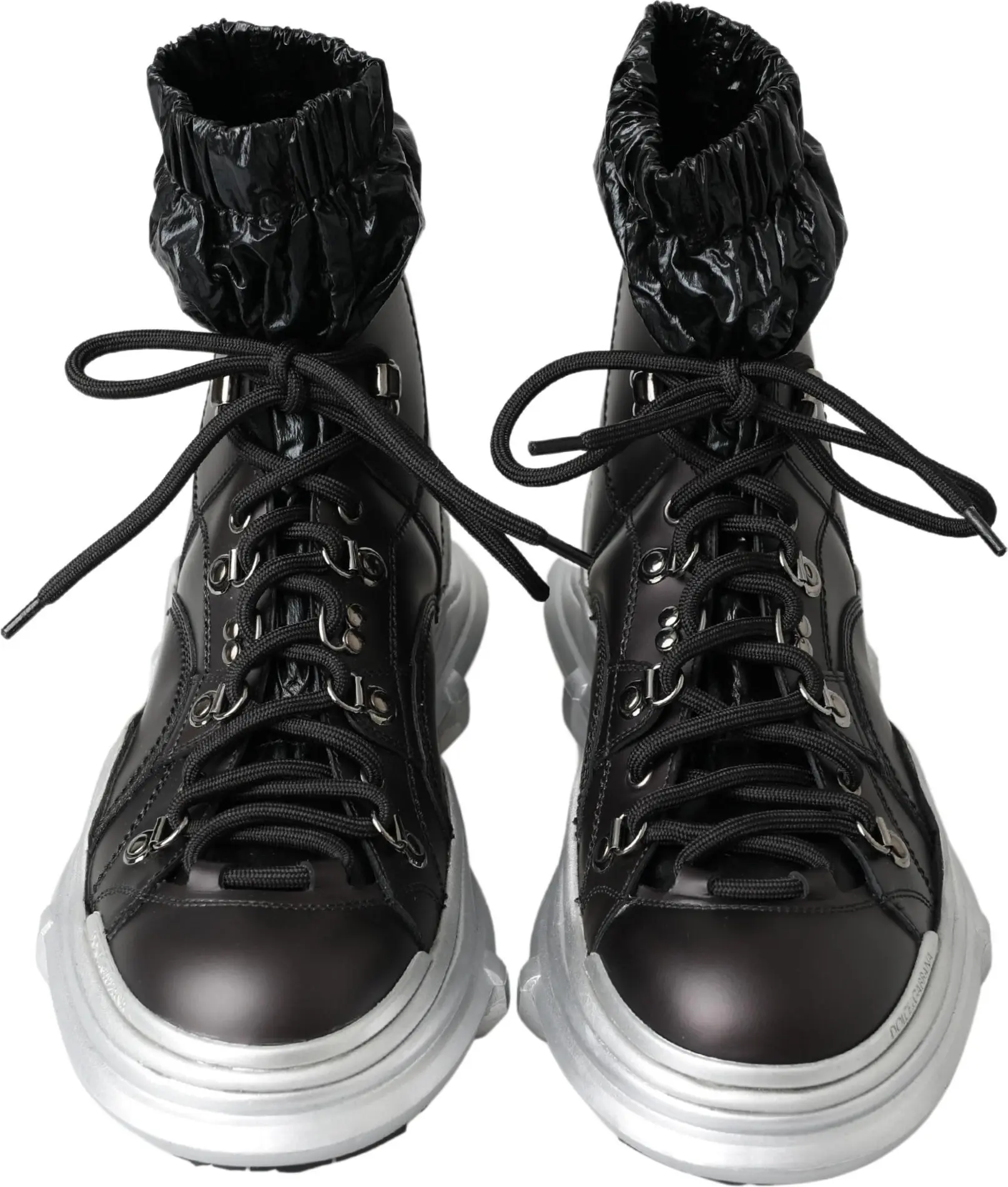 Black Nylon Galileo High Top Sneakers Shoes Dolce & Gabbana