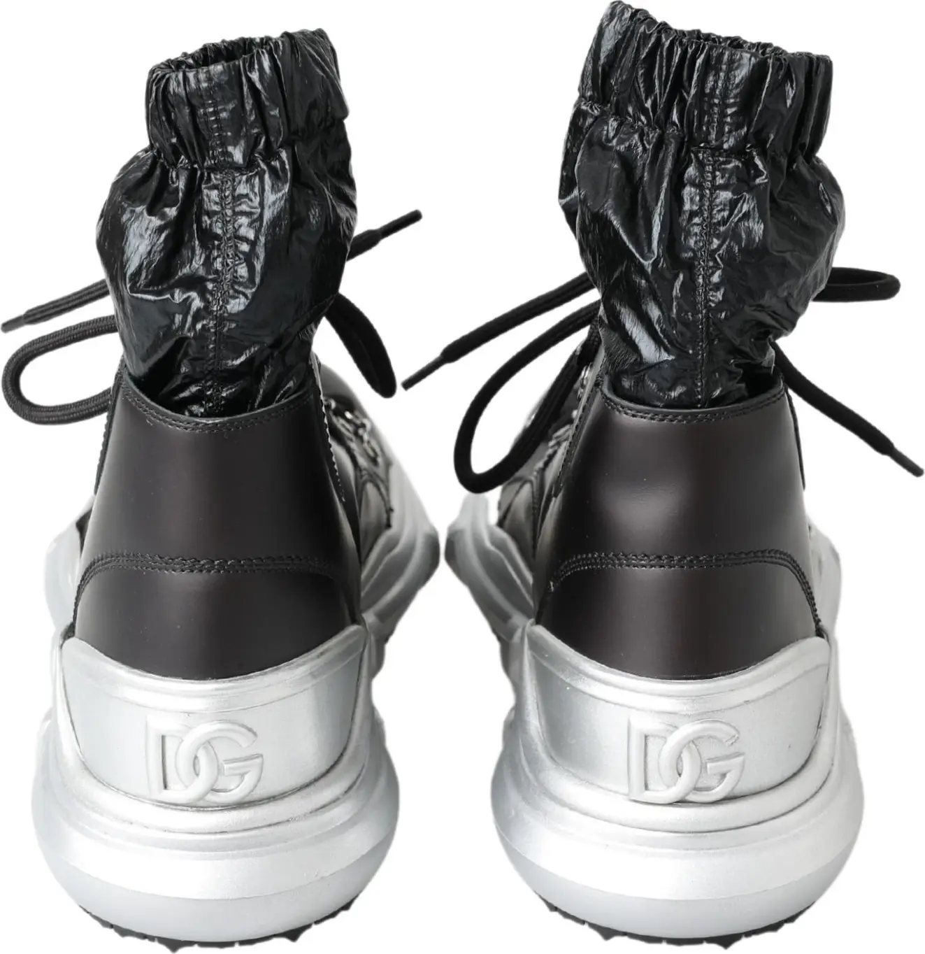 Black Nylon Galileo High Top Sneakers Shoes Dolce & Gabbana