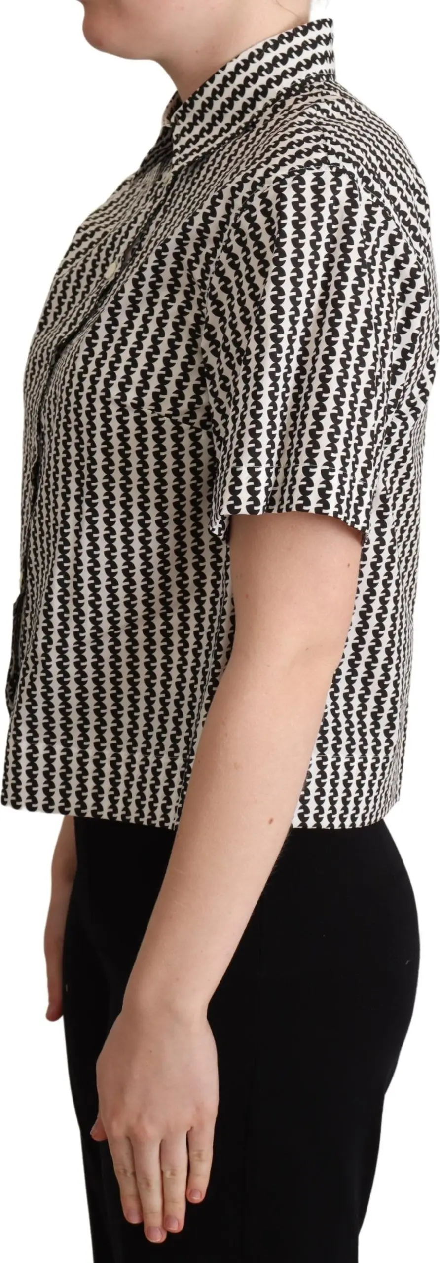 Collared Short Sleeve Polo Top Dolce & Gabbana