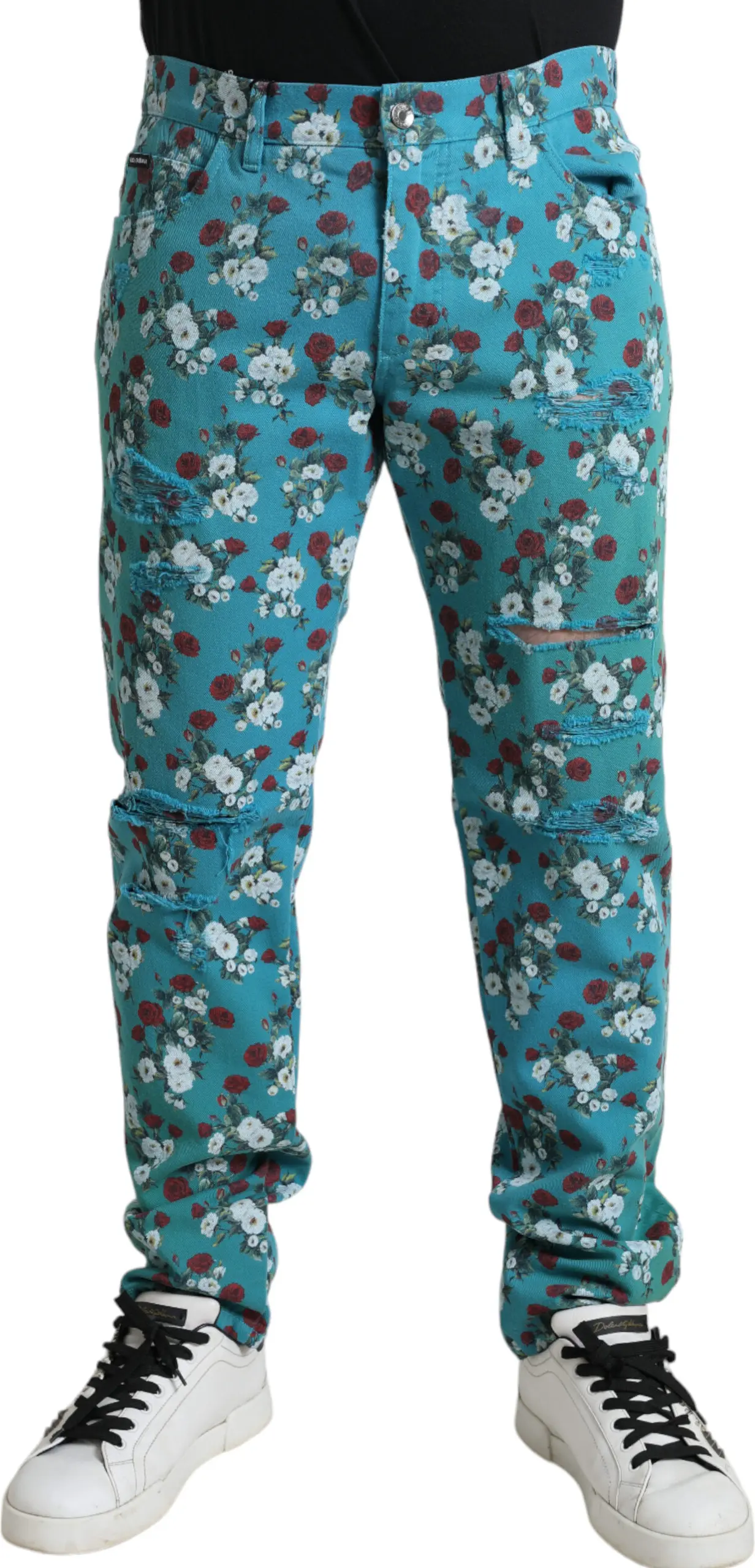 Skinny Cotton Denim Pants Dolce & Gabbana