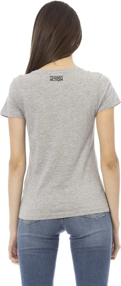Gray Cotton Women Top