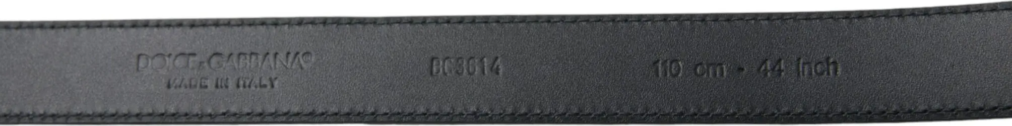 Dolce & Gabbana Belts Qora Zamsh Teri Oltin Tokali