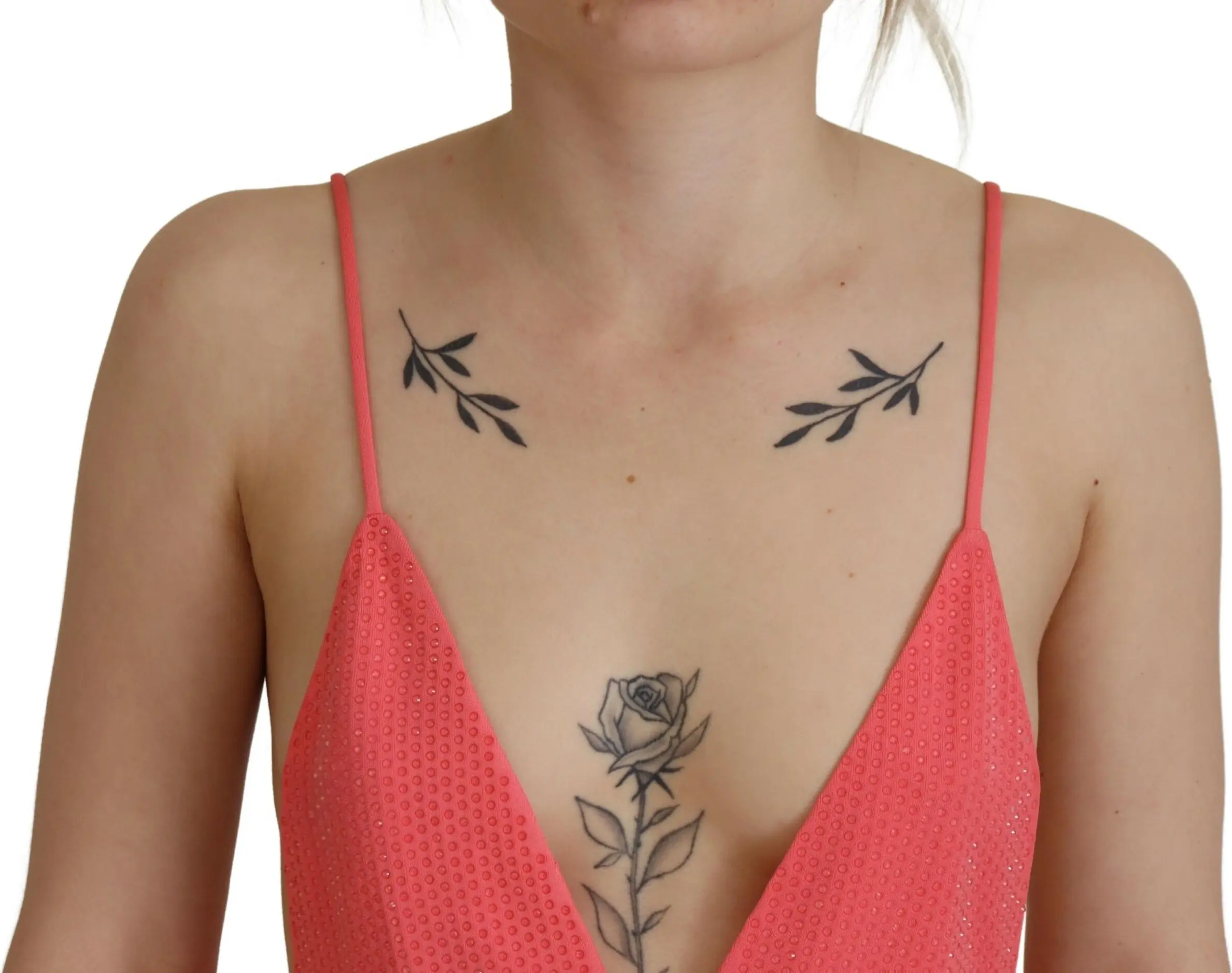 Pink Sleeveless Spaghetti Strap Cami V-neck Top Dsquared2
