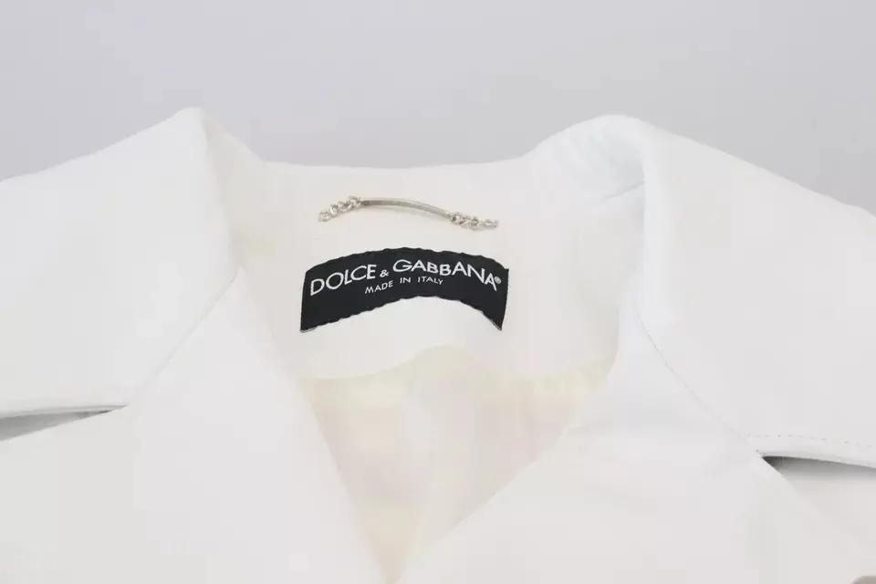 Dolce & Gabbana Oq Metall Yengli Kostyum Liberi Kiyimi