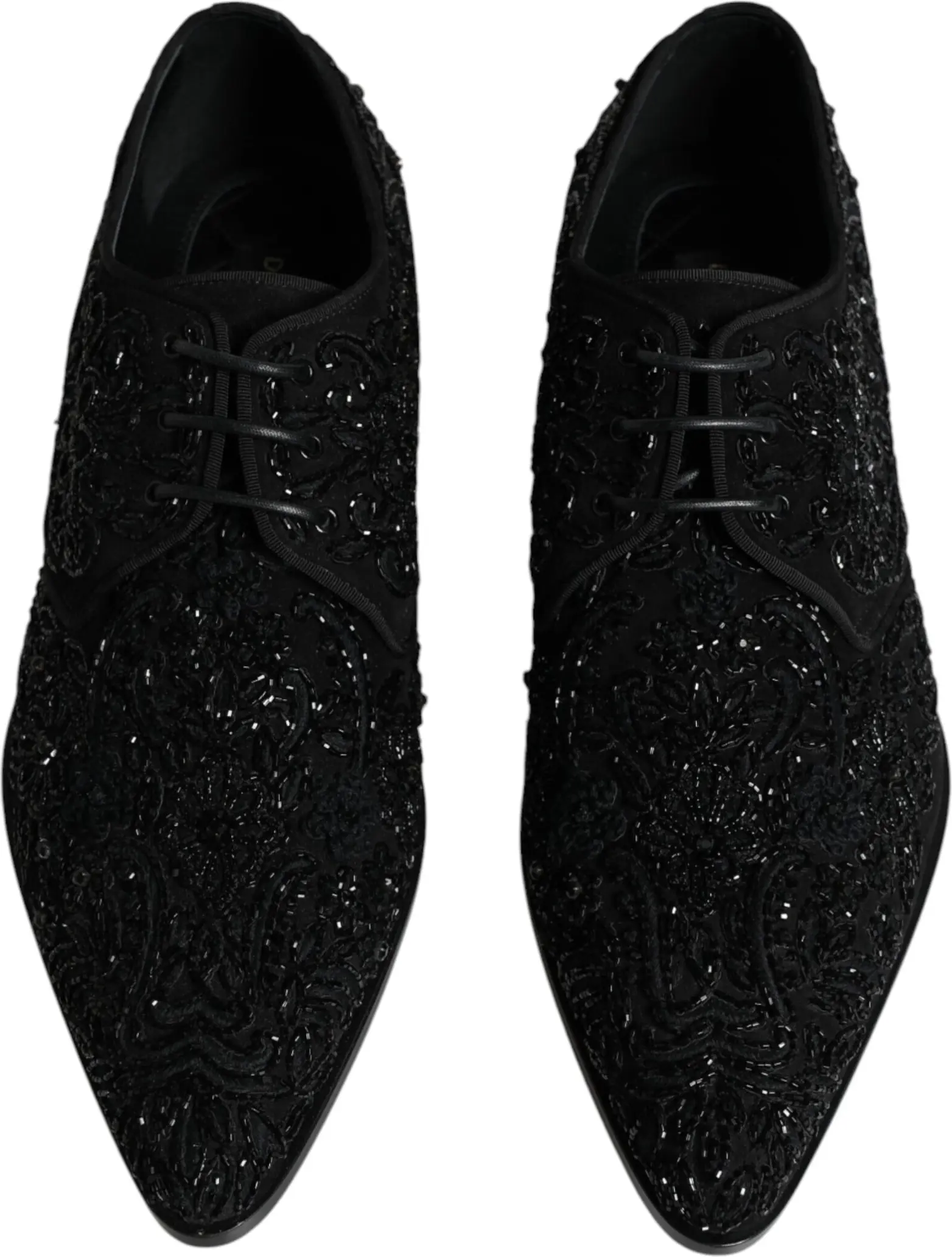 Черные туфли Dolce & Gabbana с отделкой
