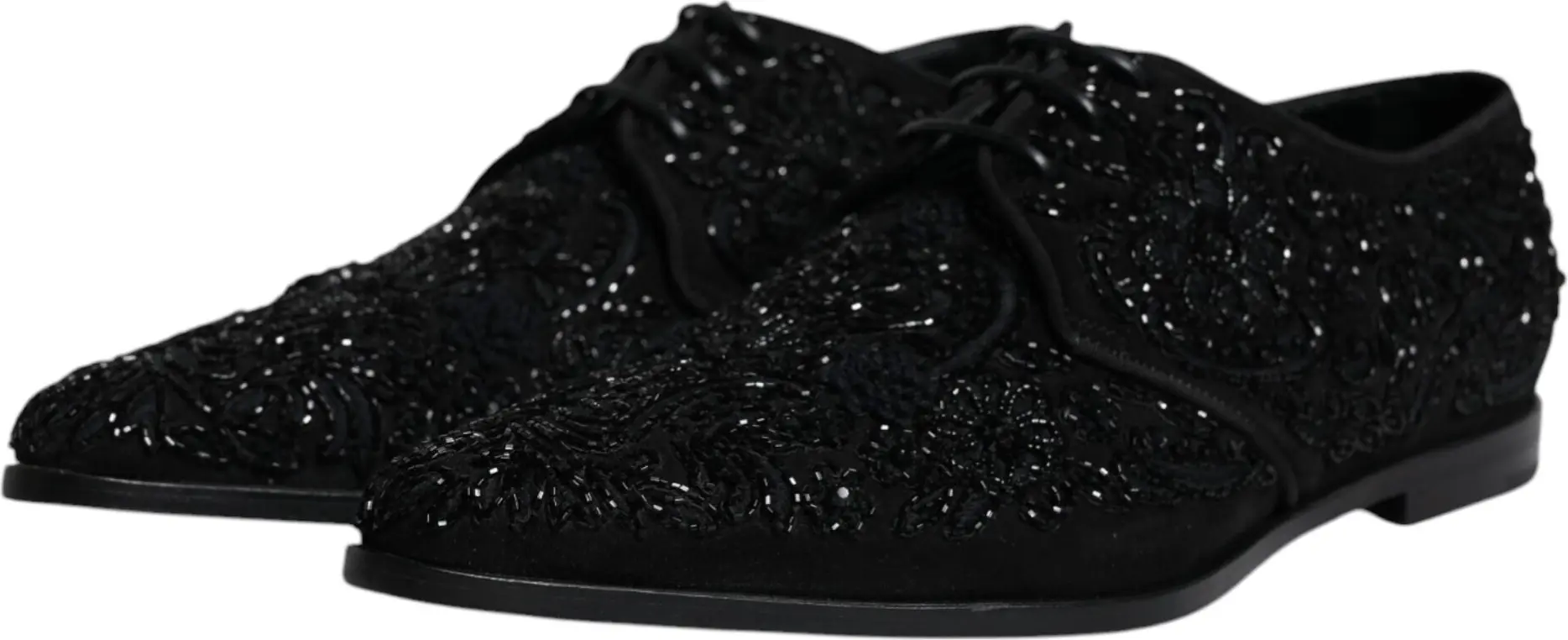 Черные туфли Dolce & Gabbana с отделкой