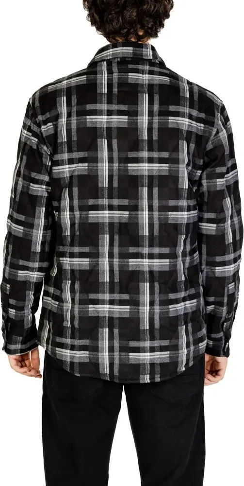 Black Polyester Coat by Gianni Lupo