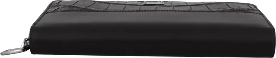Dolce & Gabbana portreti, jigarrang ekzotik charm matodan tikilgan, zip xochrasi bo'lgan klassik klutch sumkasi