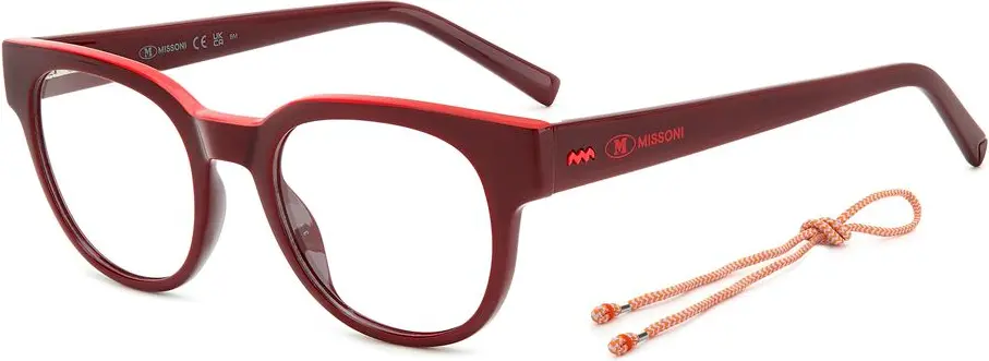 Red Resin Glasses Frames M Missoni