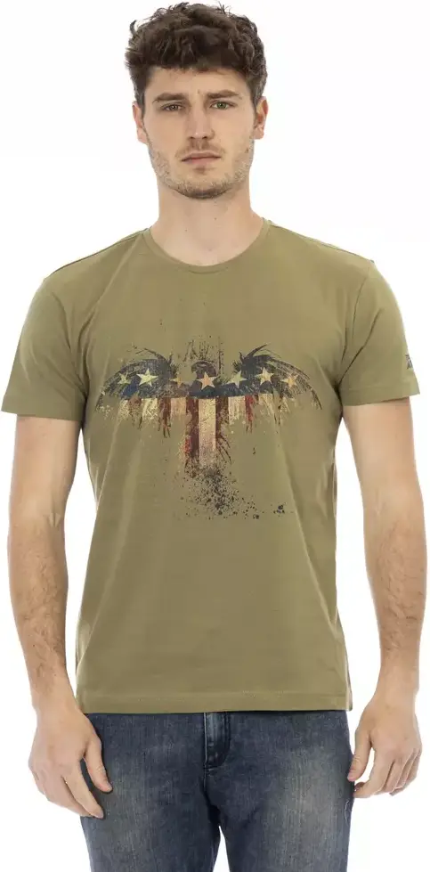 Trussardi Green Cotton T-Shirt