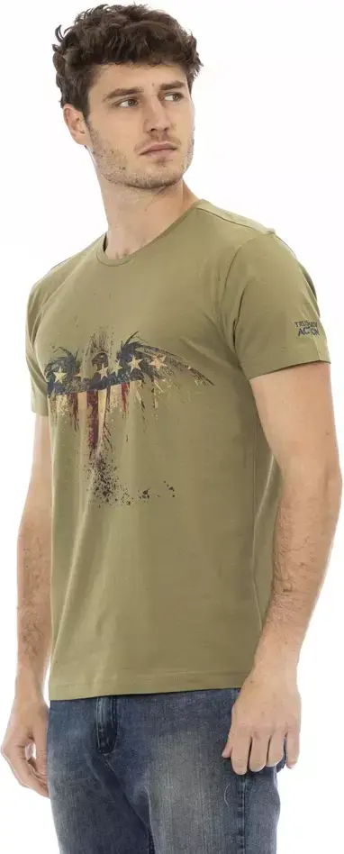 Trussardi Green Cotton T-Shirt