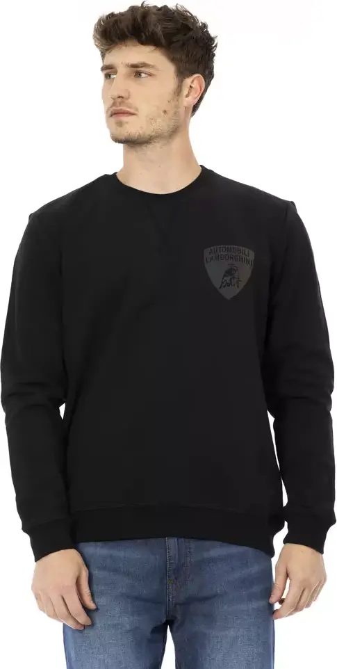 Automobili Lamborghini Qora Paxta Jemper
