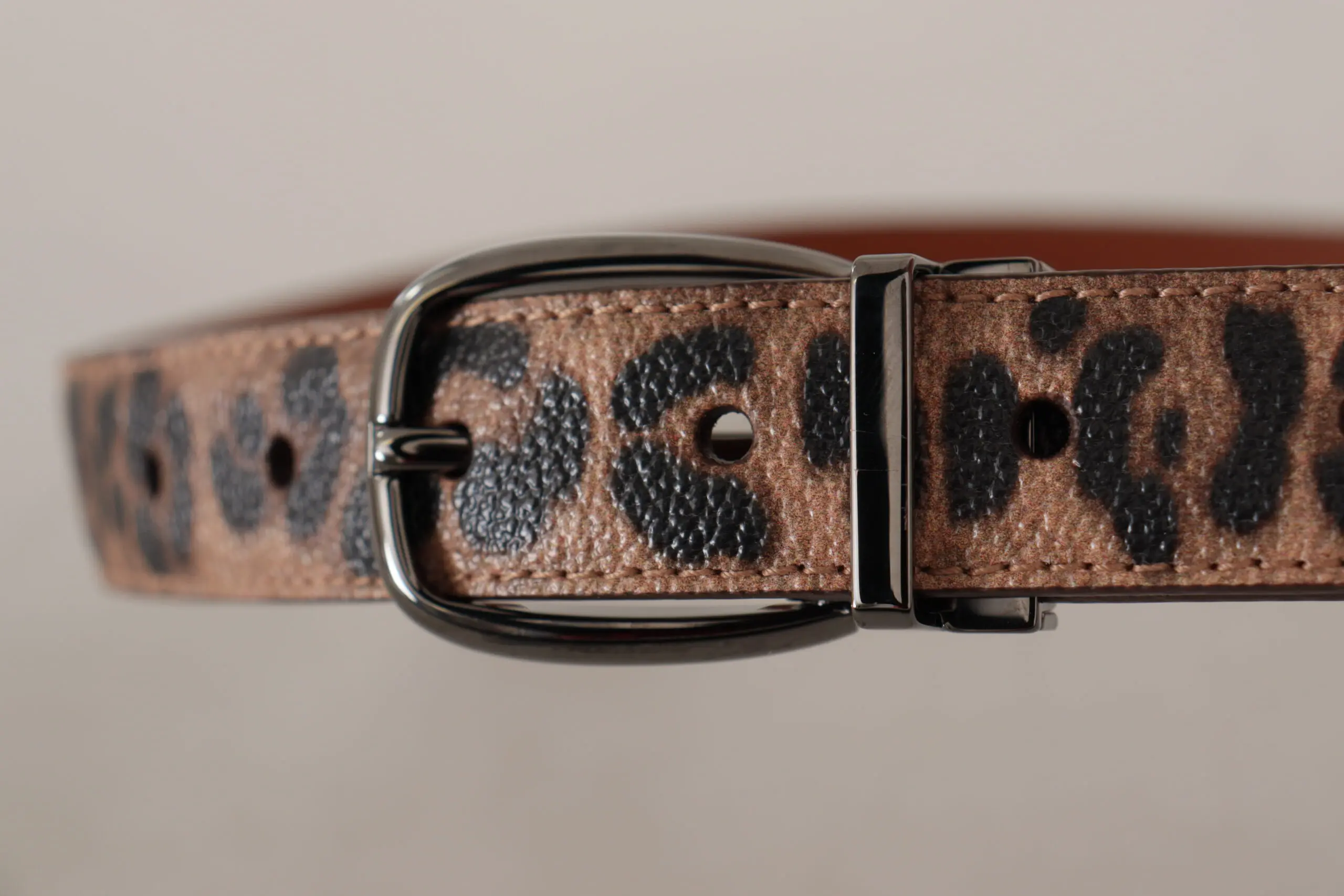 Belt Dolce & Gabbana Elegant Engraved Leather Belt