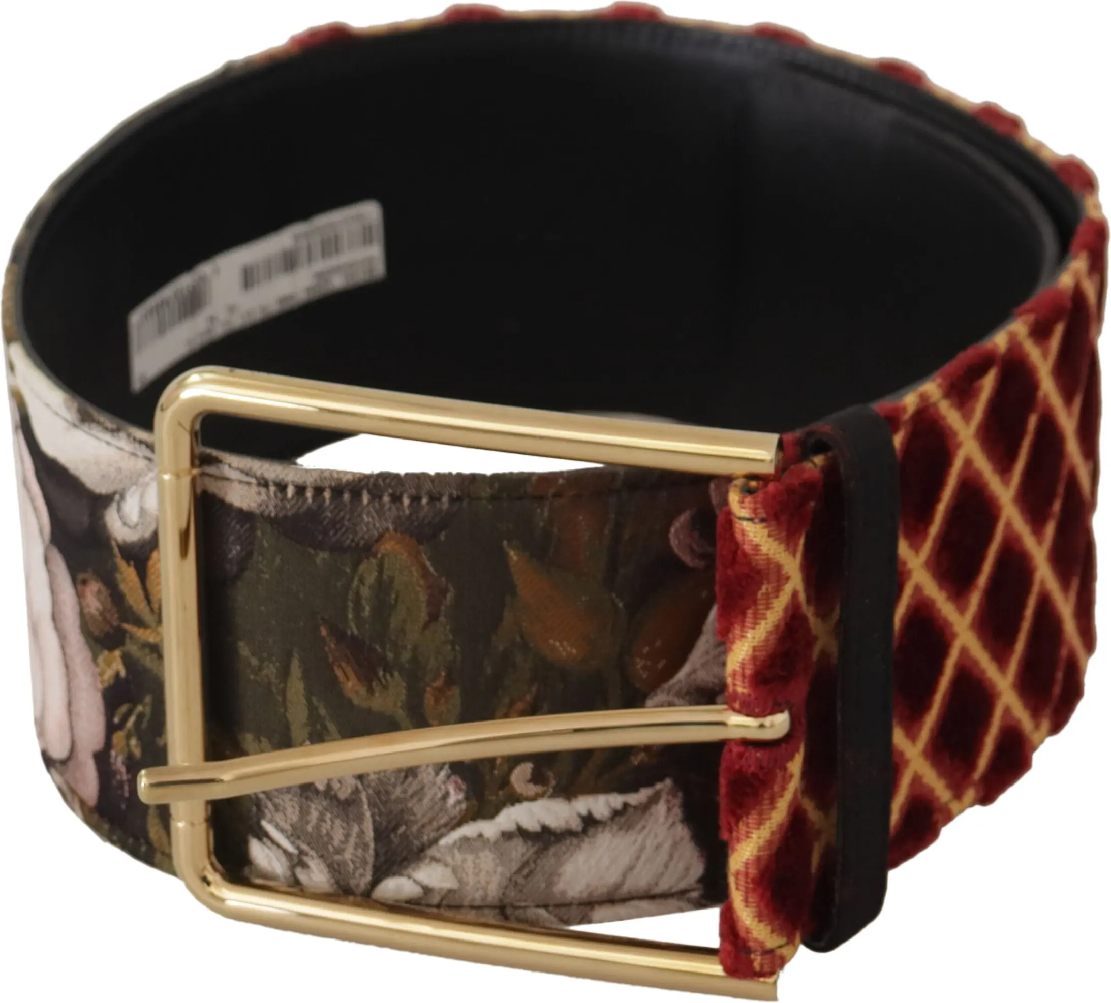 Belt Dolce & Gabbana Engraved Logo Multicolor Leather