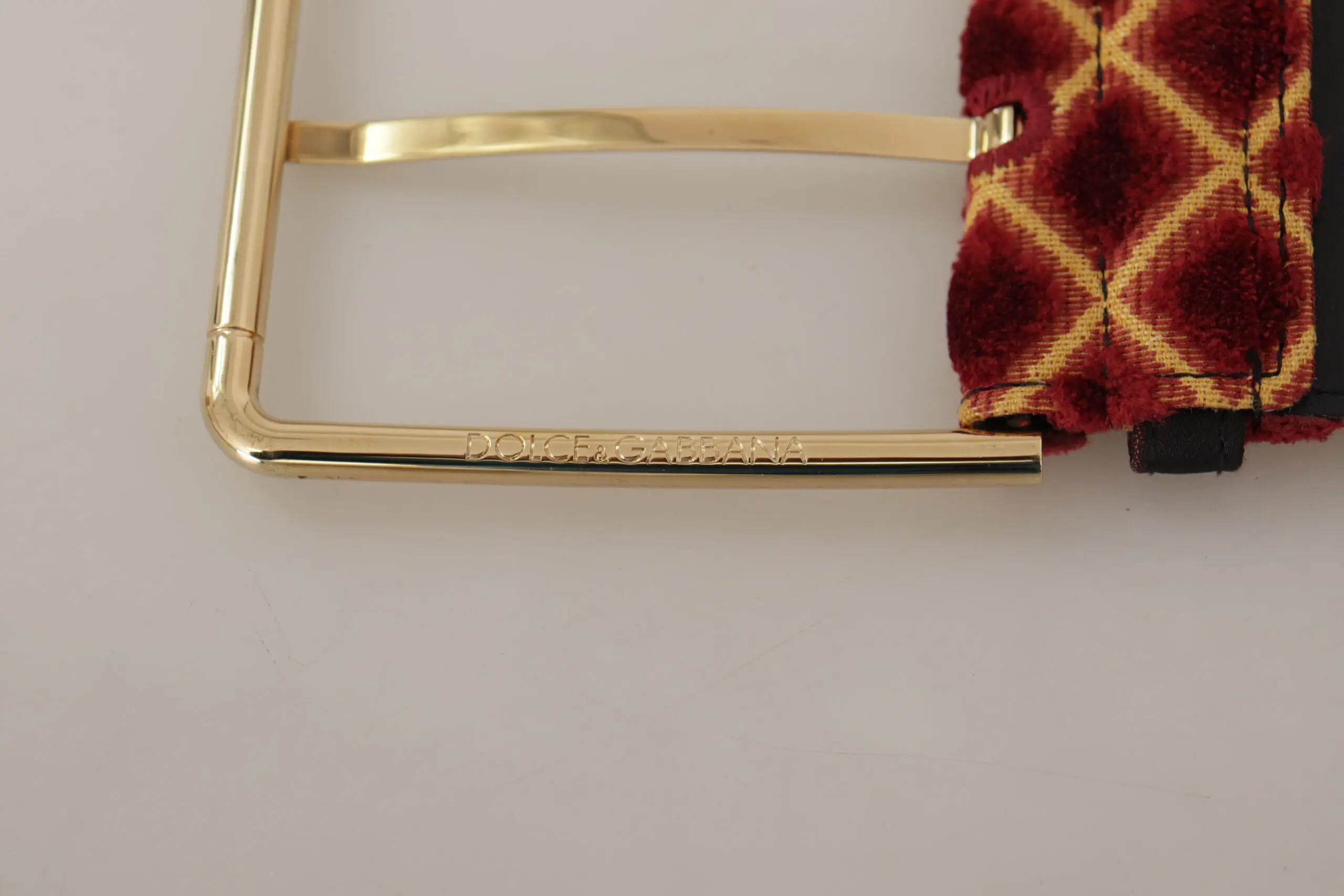 Belt Dolce & Gabbana Engraved Logo Multicolor Leather