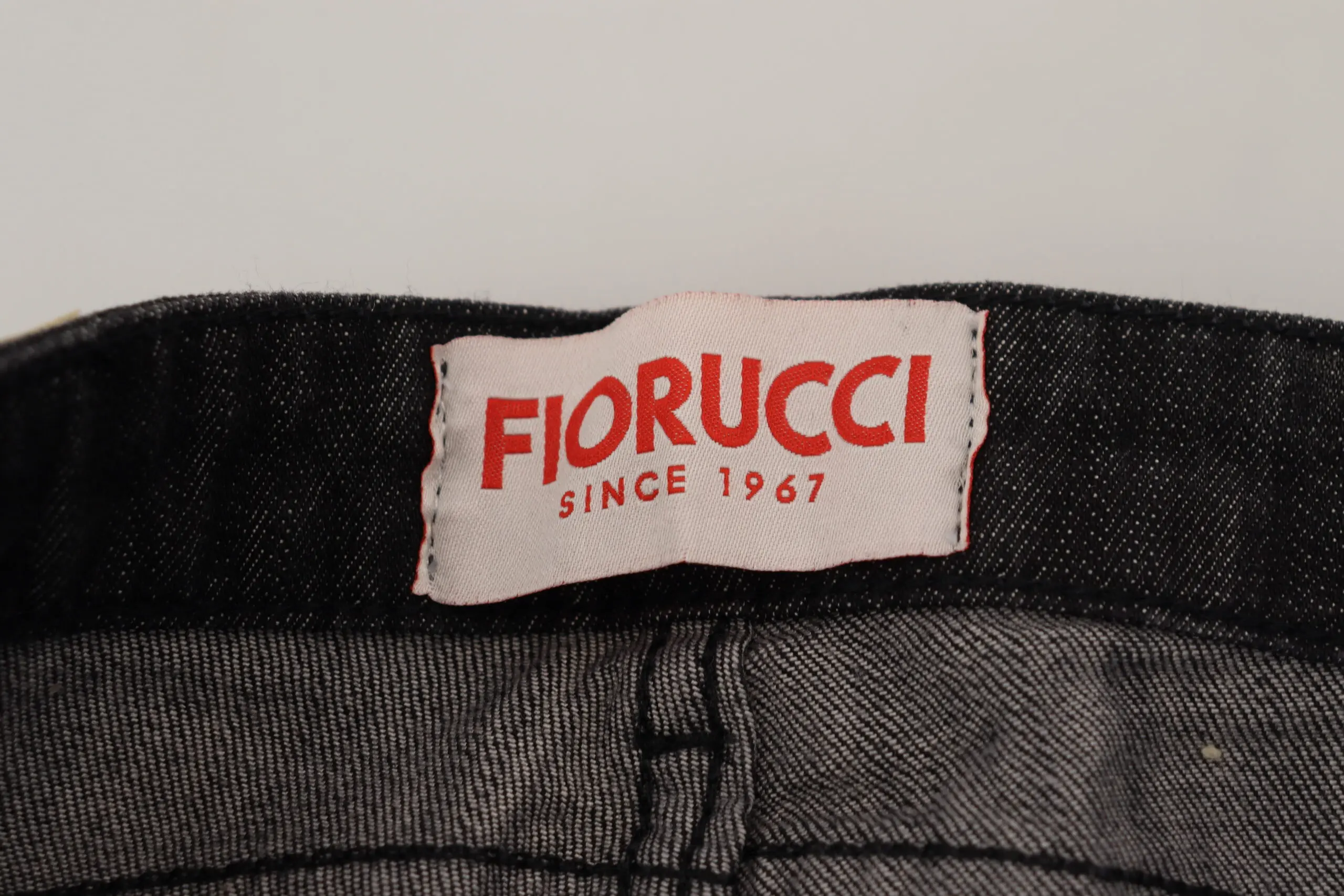 Джинсы Fiorucci Черные хлопковые с низкой талией скинни женские повседневные