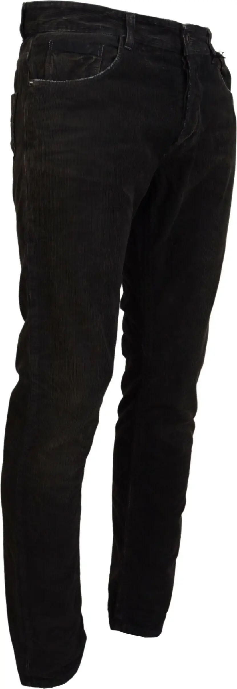 Jeans Costume National Gray Cotton Corduroy Men Casual
