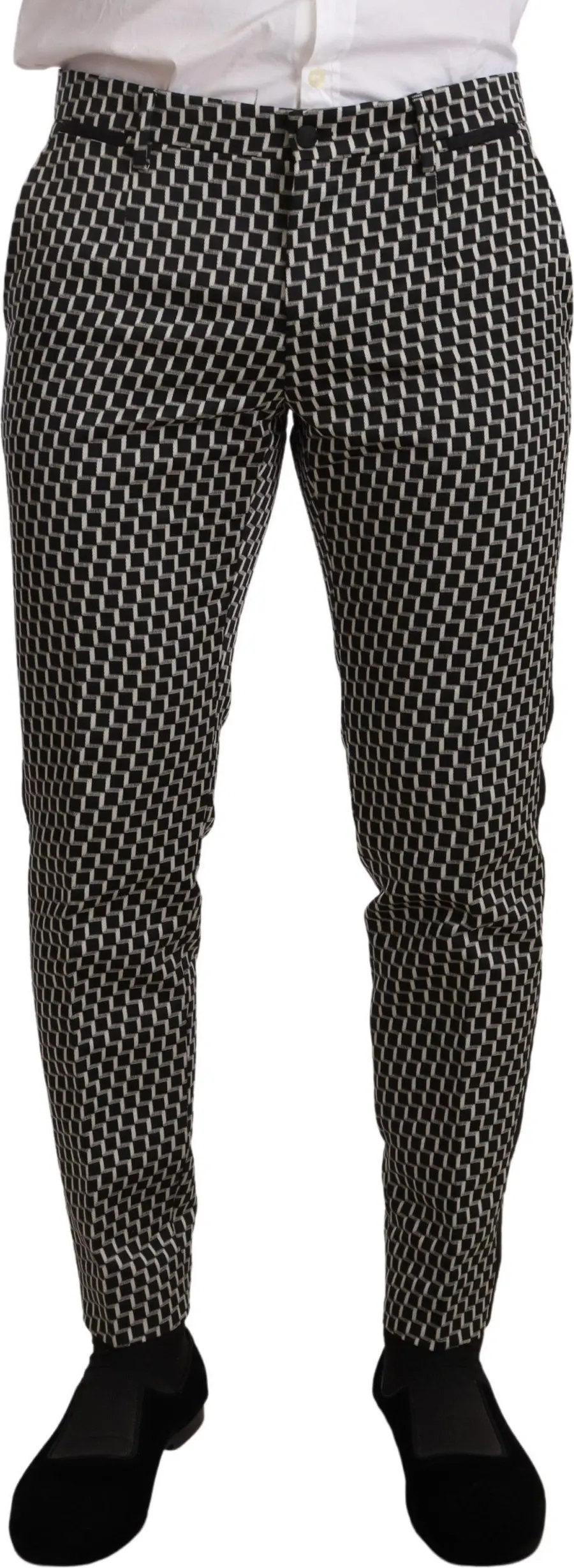 MARTINI Black White Check 3 Piece Set Suit