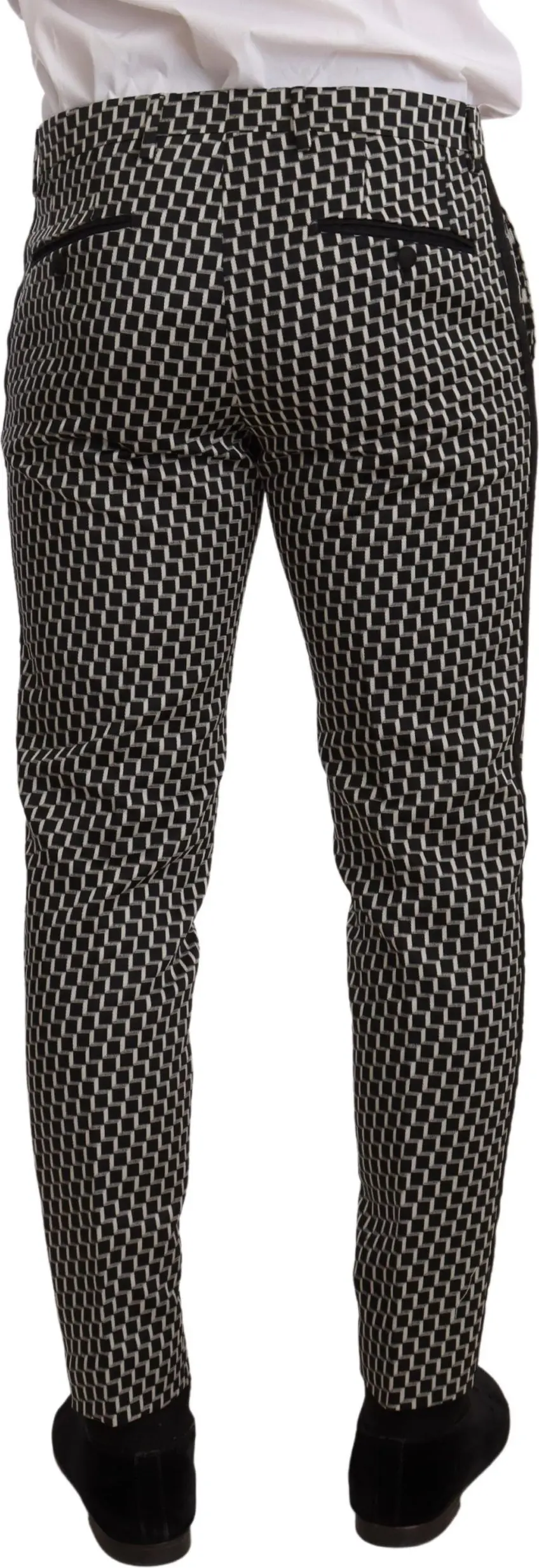 MARTINI Black White Check 3 Piece Set Suit
