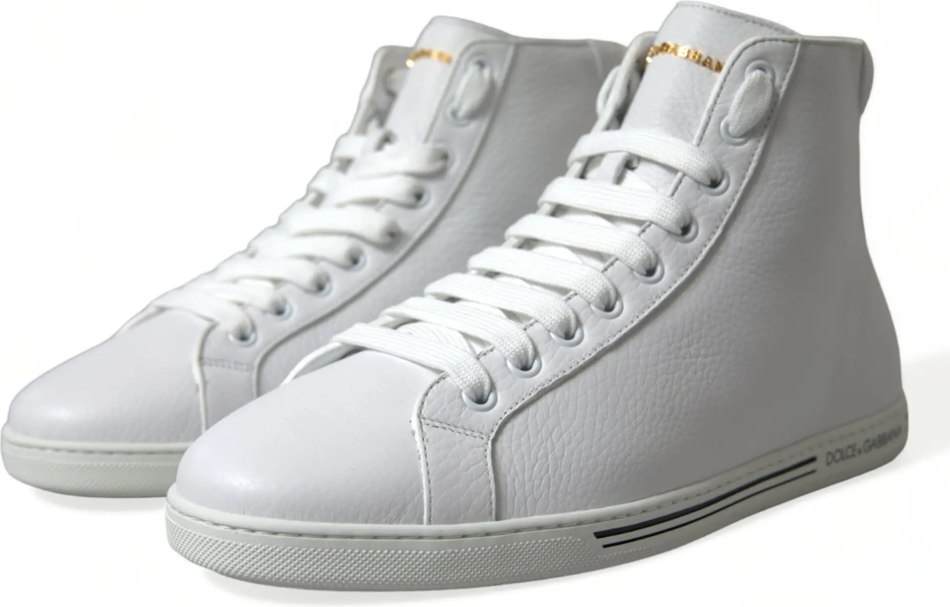 Кроссовки White Saint Tropez High Top Dolce & Gabbana