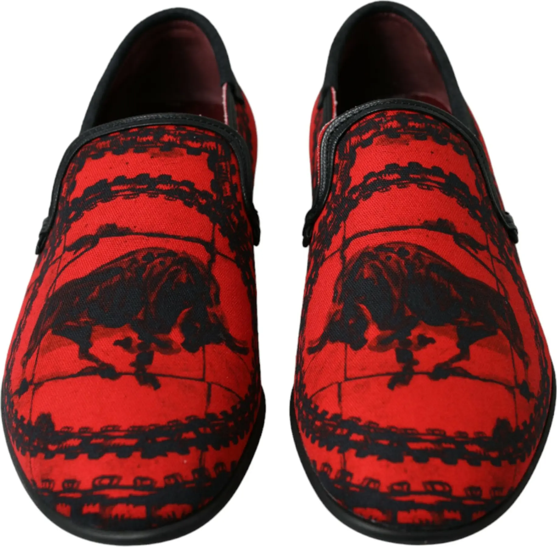 Loafers Dolce & Gabbana Red Black Torero