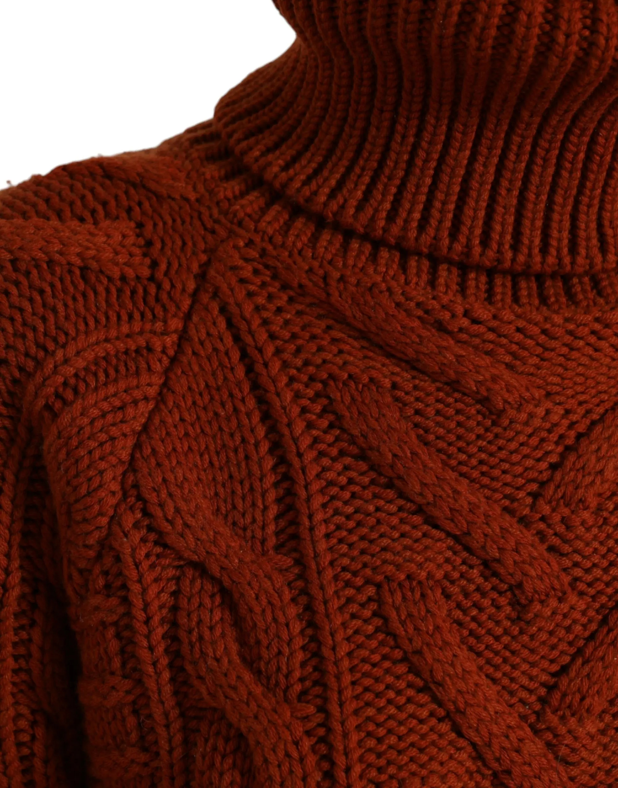 Javdarli ipdan to'qilgan turtleneck sviter Dolce & Gabbana