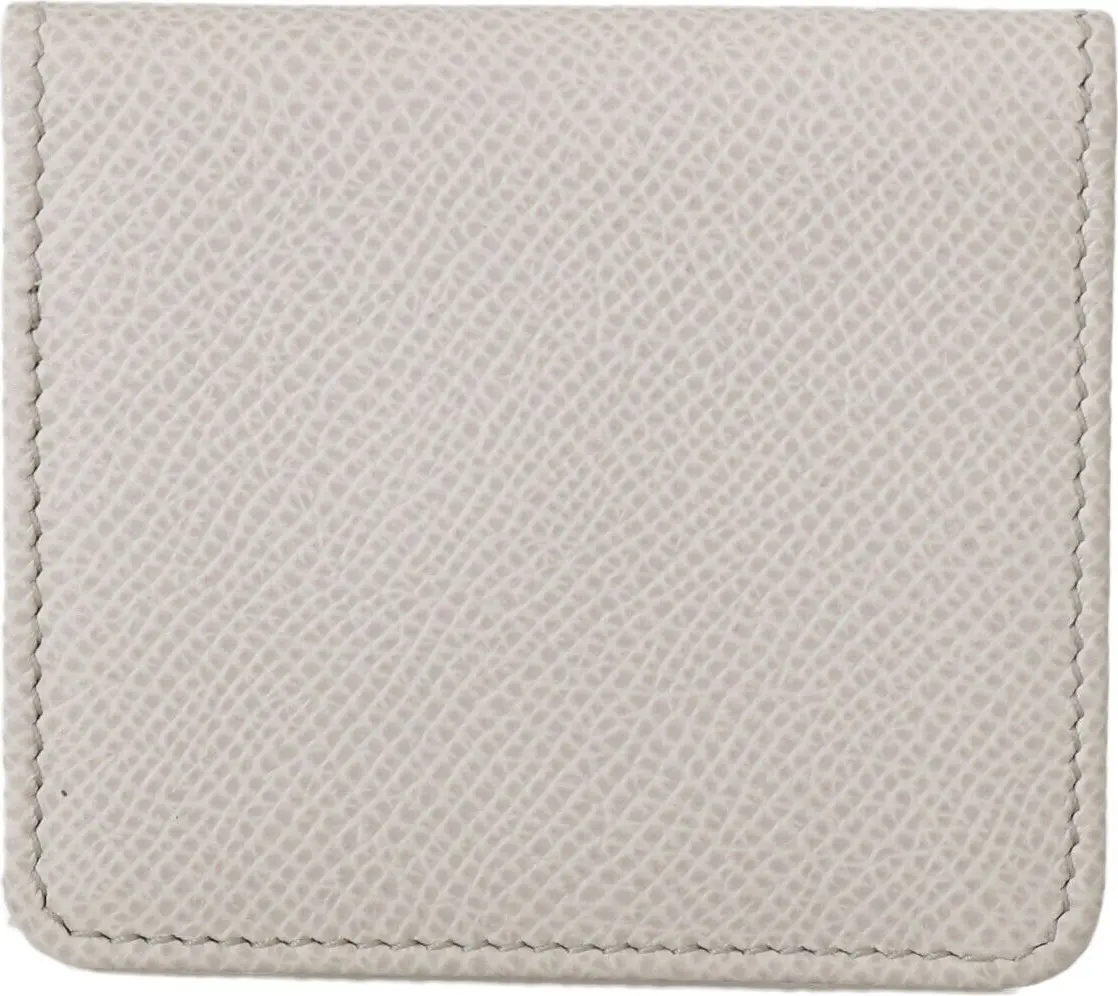 Wallet Dolce & Gabbana White Dauphine Leather Holder Pocket