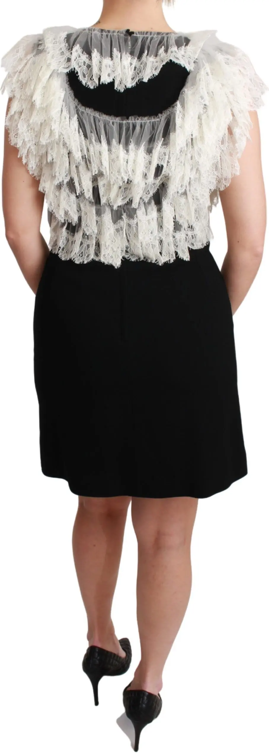 Dolce & Gabbana Qora Moda Devotion Sheath Mini Kiyim