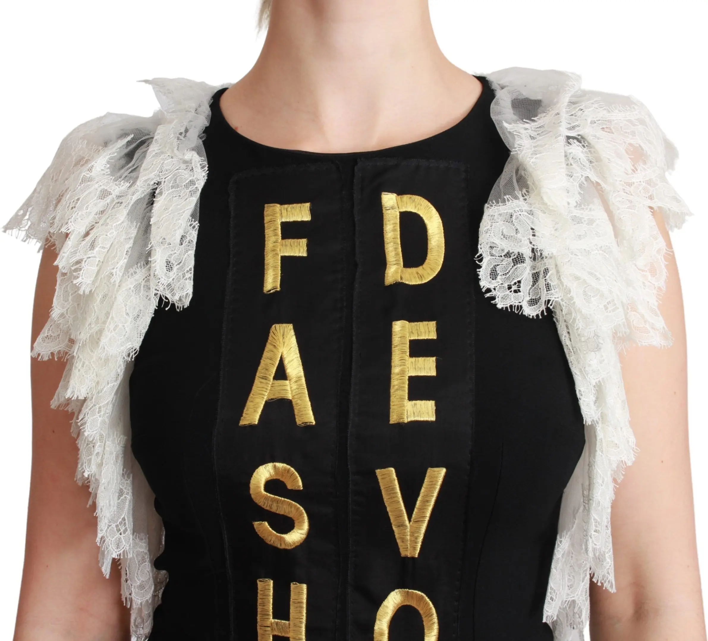 Dolce & Gabbana Qora Moda Devotion Sheath Mini Kiyim