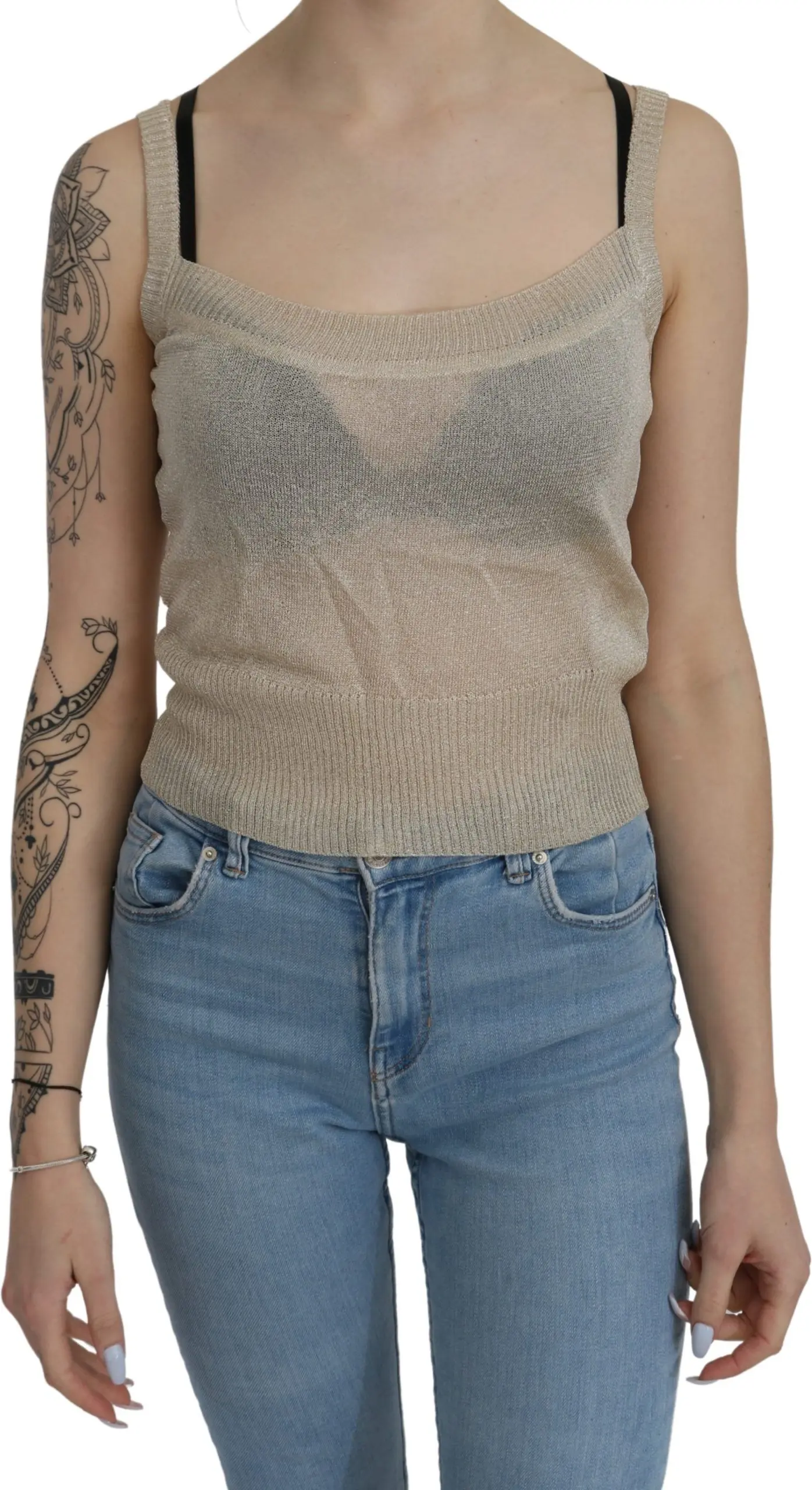 Sleeveless Spaghetti Strap Tank BLU BYBLOS
