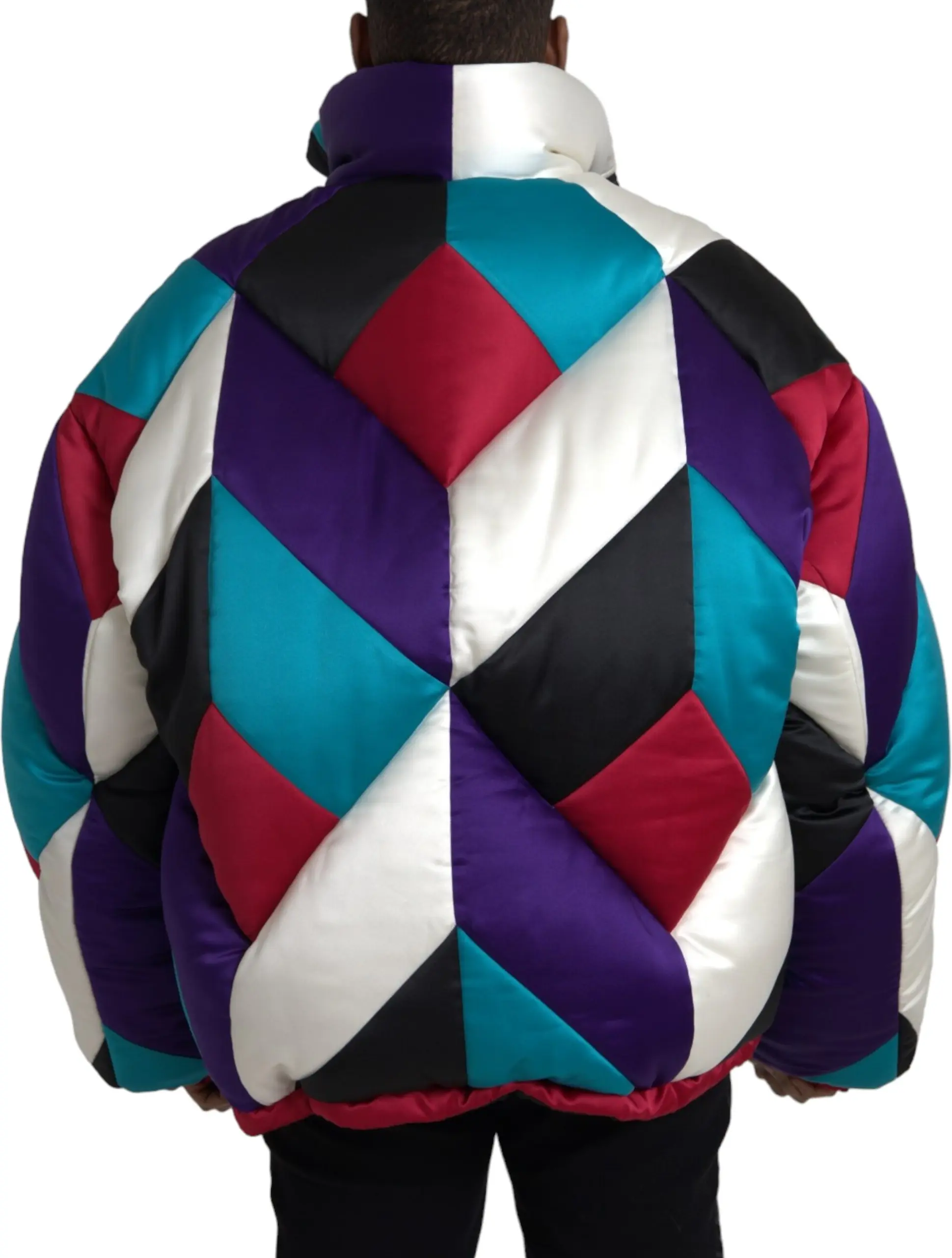 Ветровка Dolce & Gabbana Multicolor Logo Windbreaker Puffer Jacket