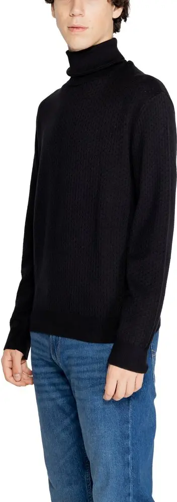 Armani Exchange qora turtlenecki junli