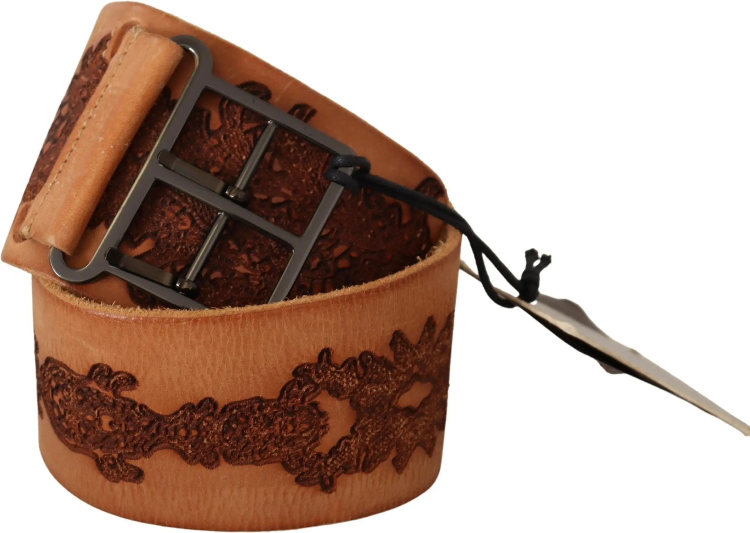 Belt Ermanno Scervino Classy Double Buckle Genuine Leather