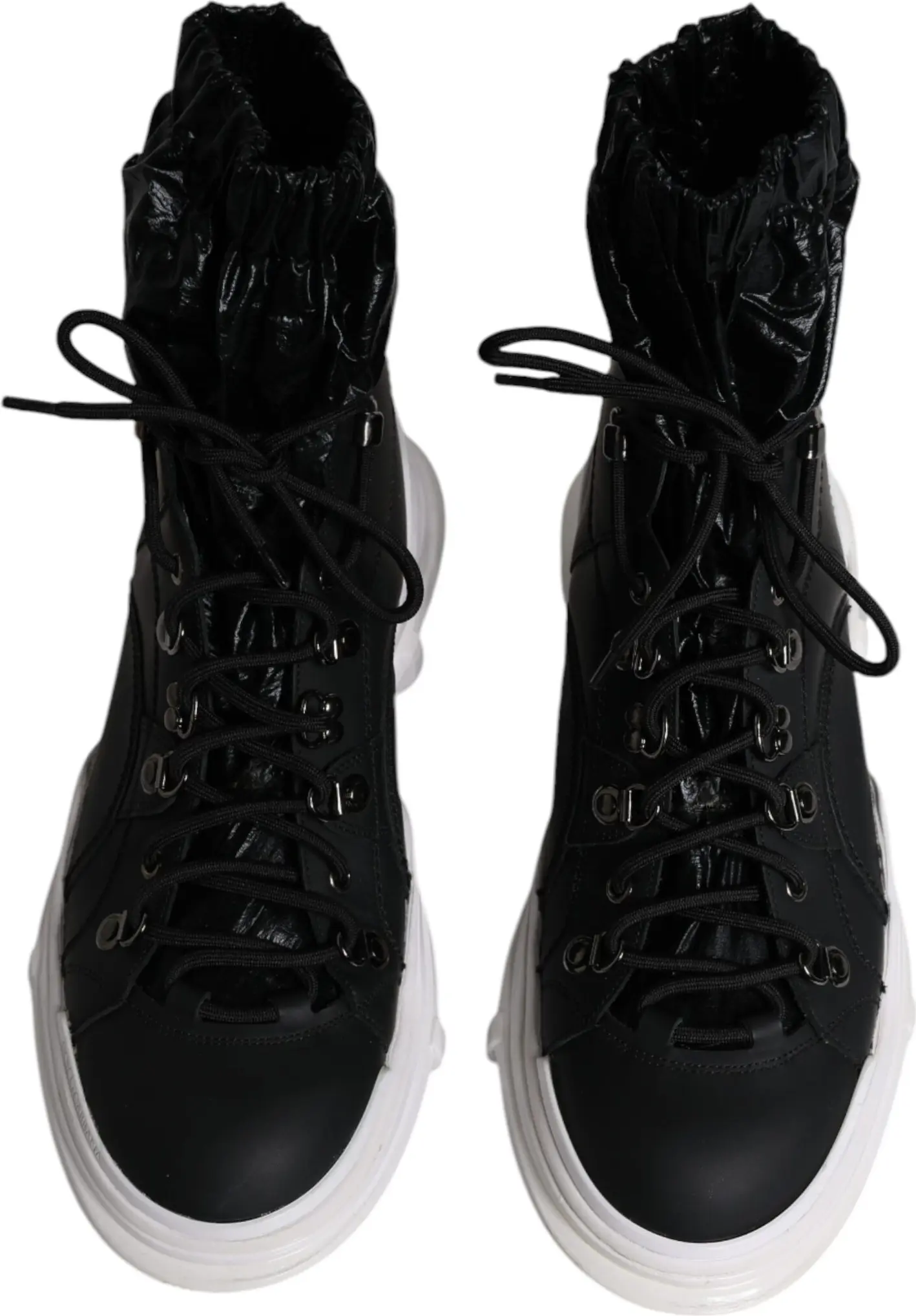 Black Nylon Galileo High Top Sneakers Shoes Dolce & Gabbana