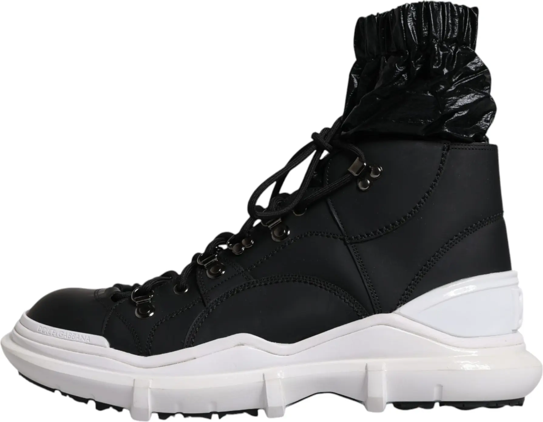 Black Nylon Galileo High Top Sneakers Shoes Dolce & Gabbana