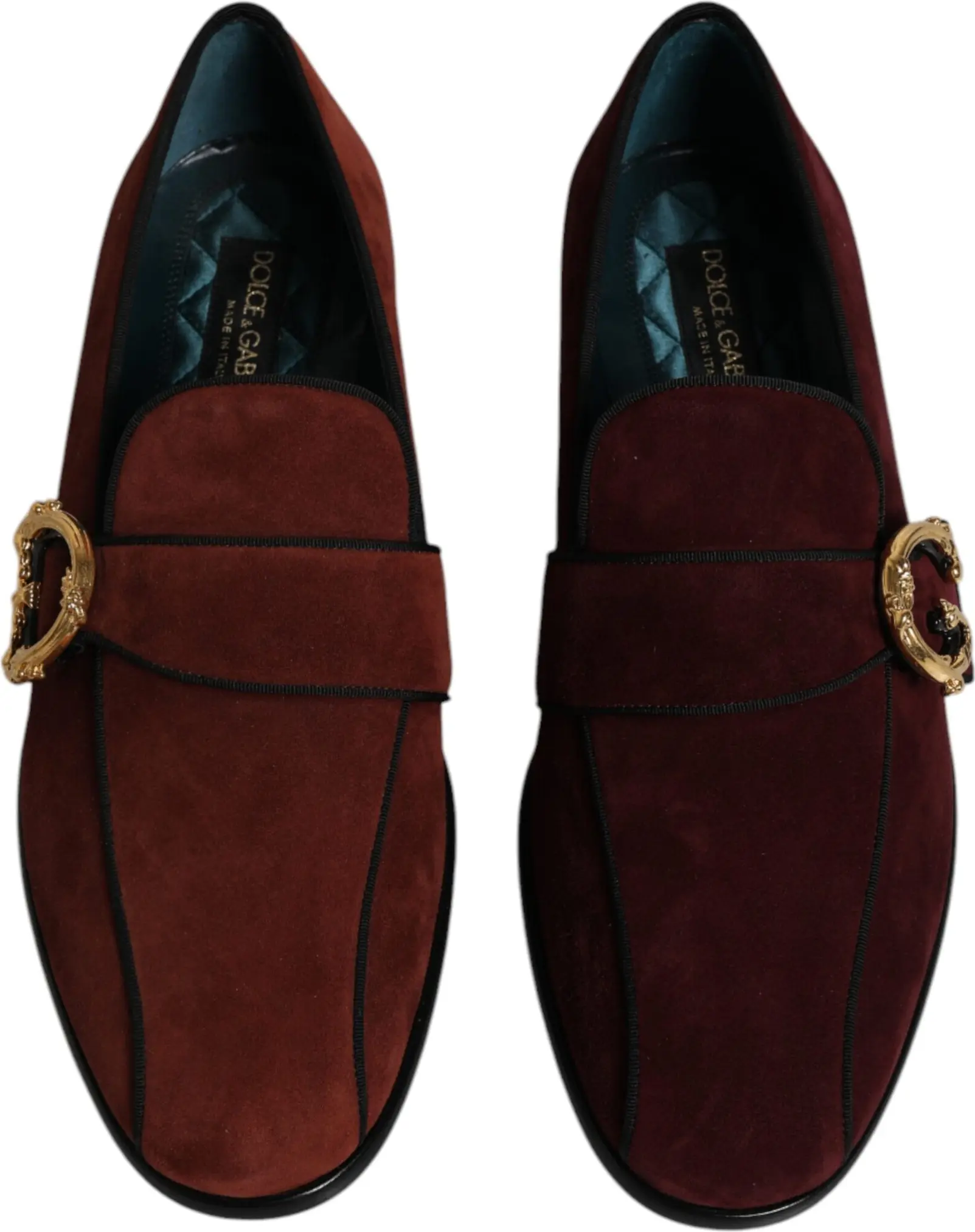 Bordeaux Suede Loafers Dolce & Gabbana