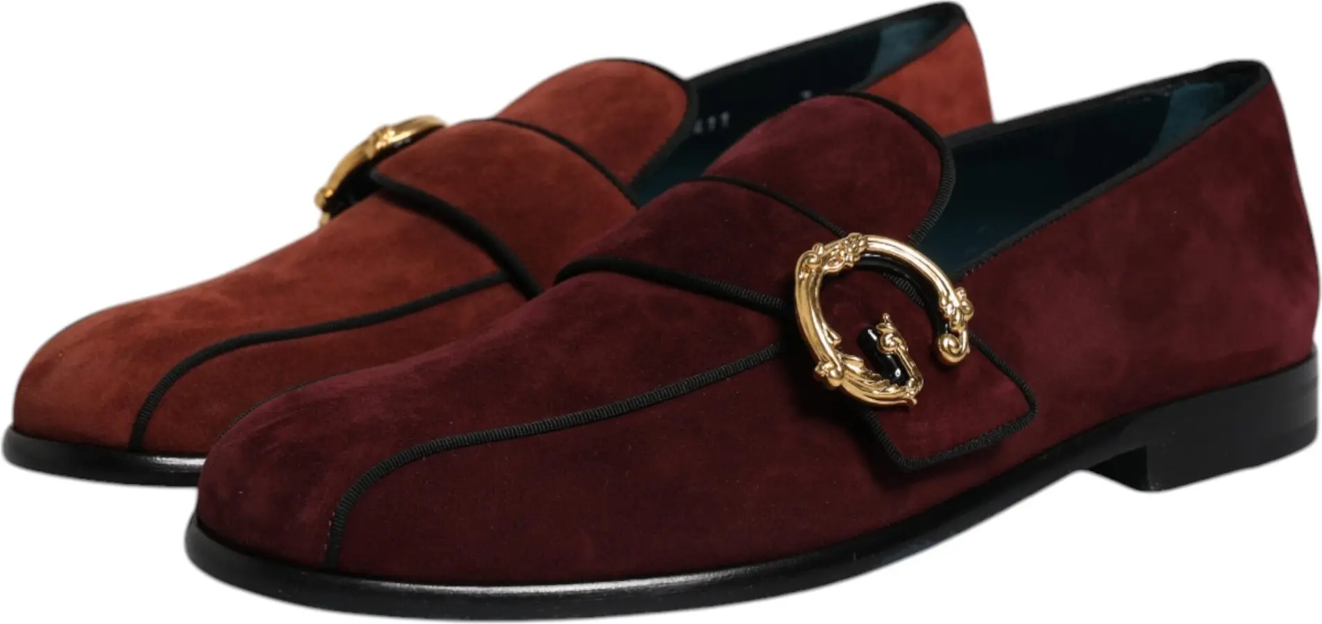 Bordeaux Suede Loafers Dolce & Gabbana