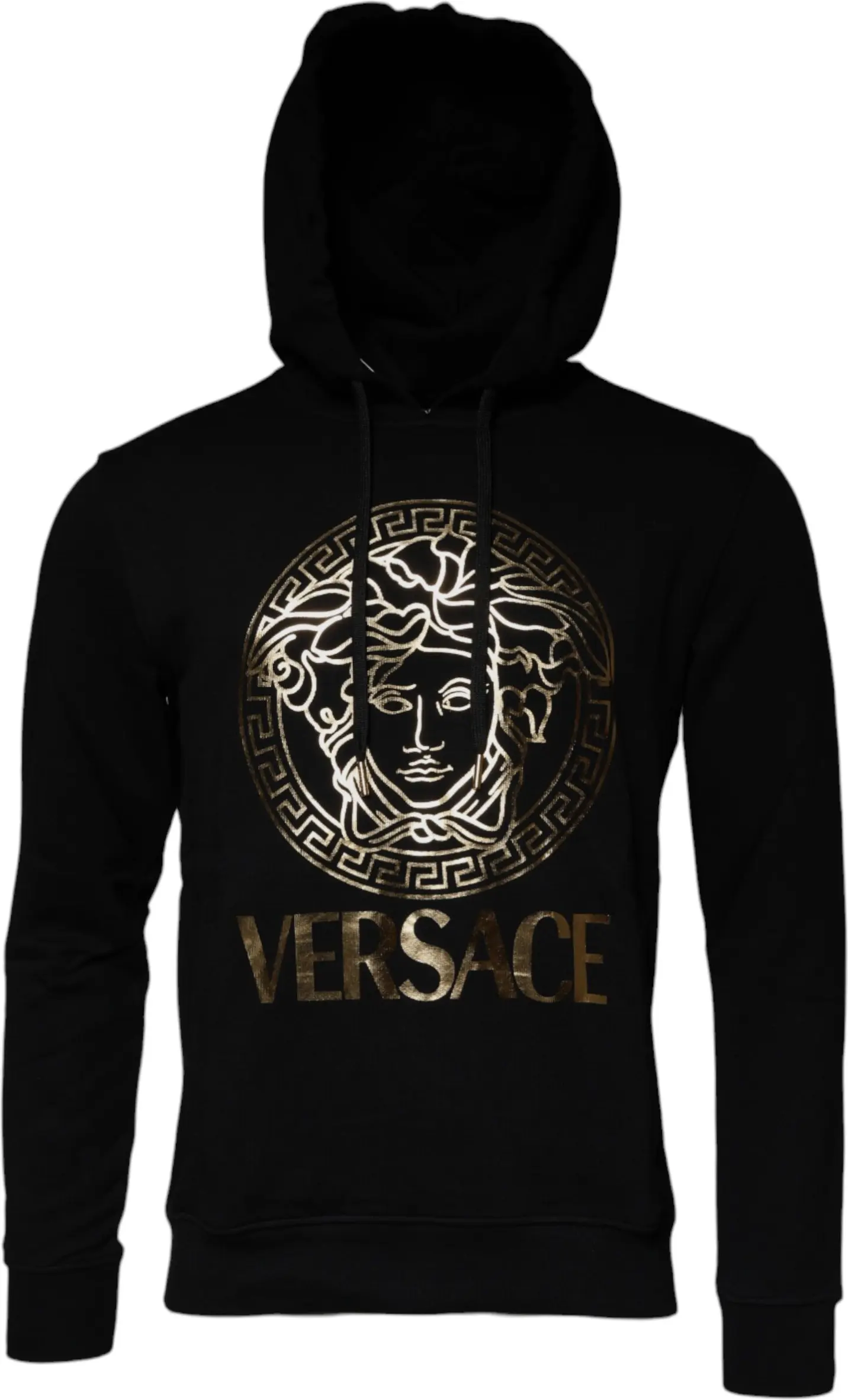 Versace Black Medusa Cotton Hoodie Pullover Sweatshirt Sweater
