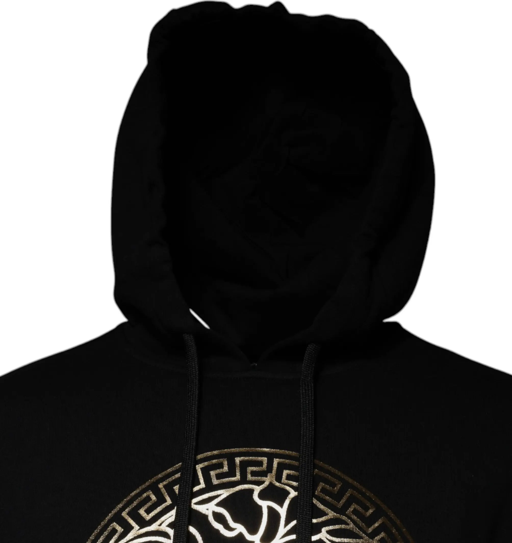 Versace Black Medusa Cotton Hoodie Pullover Sweatshirt Sweater