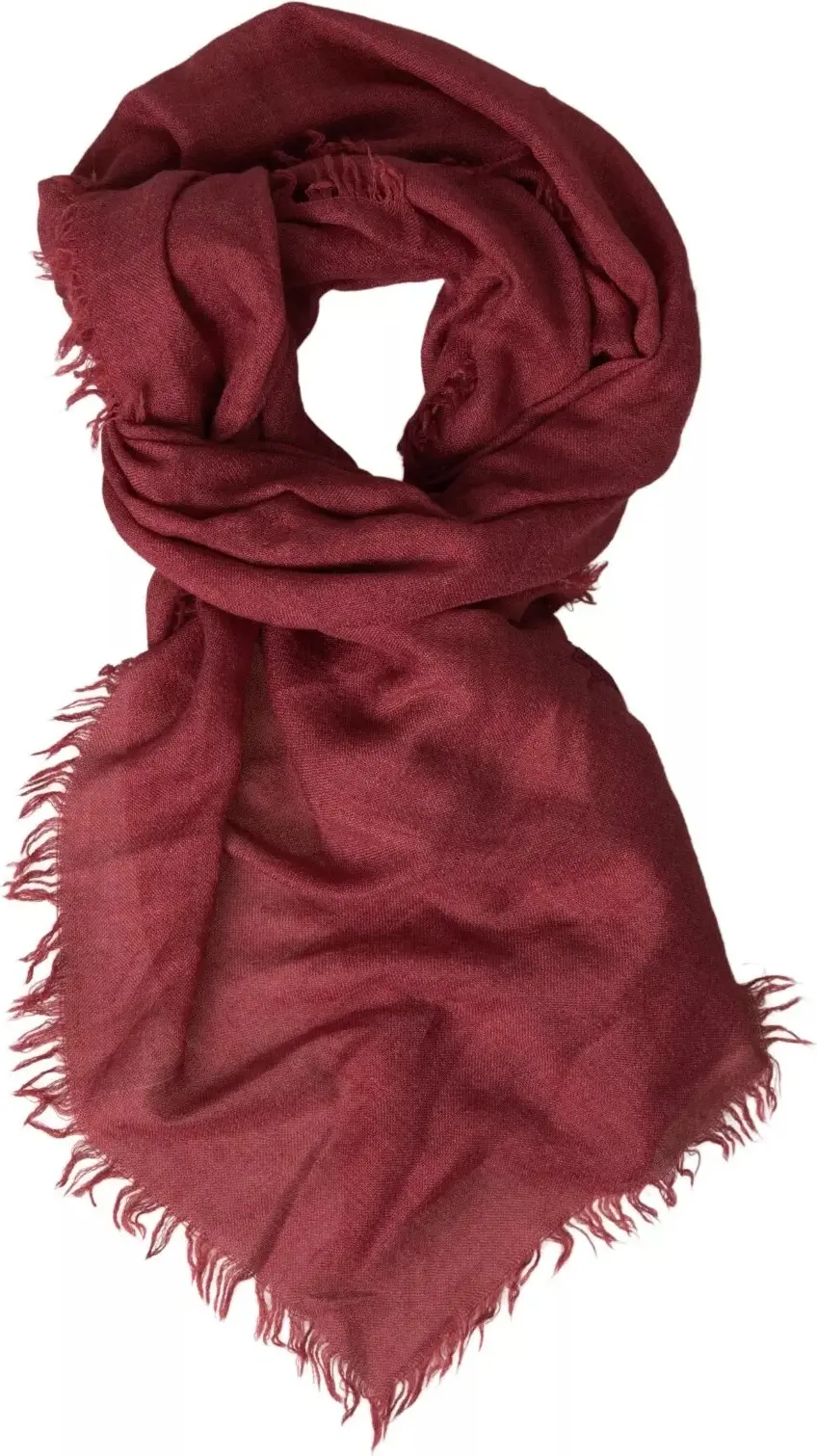 Shawl Dolce & Gabbana Maroon Cashmere Knit Wrap