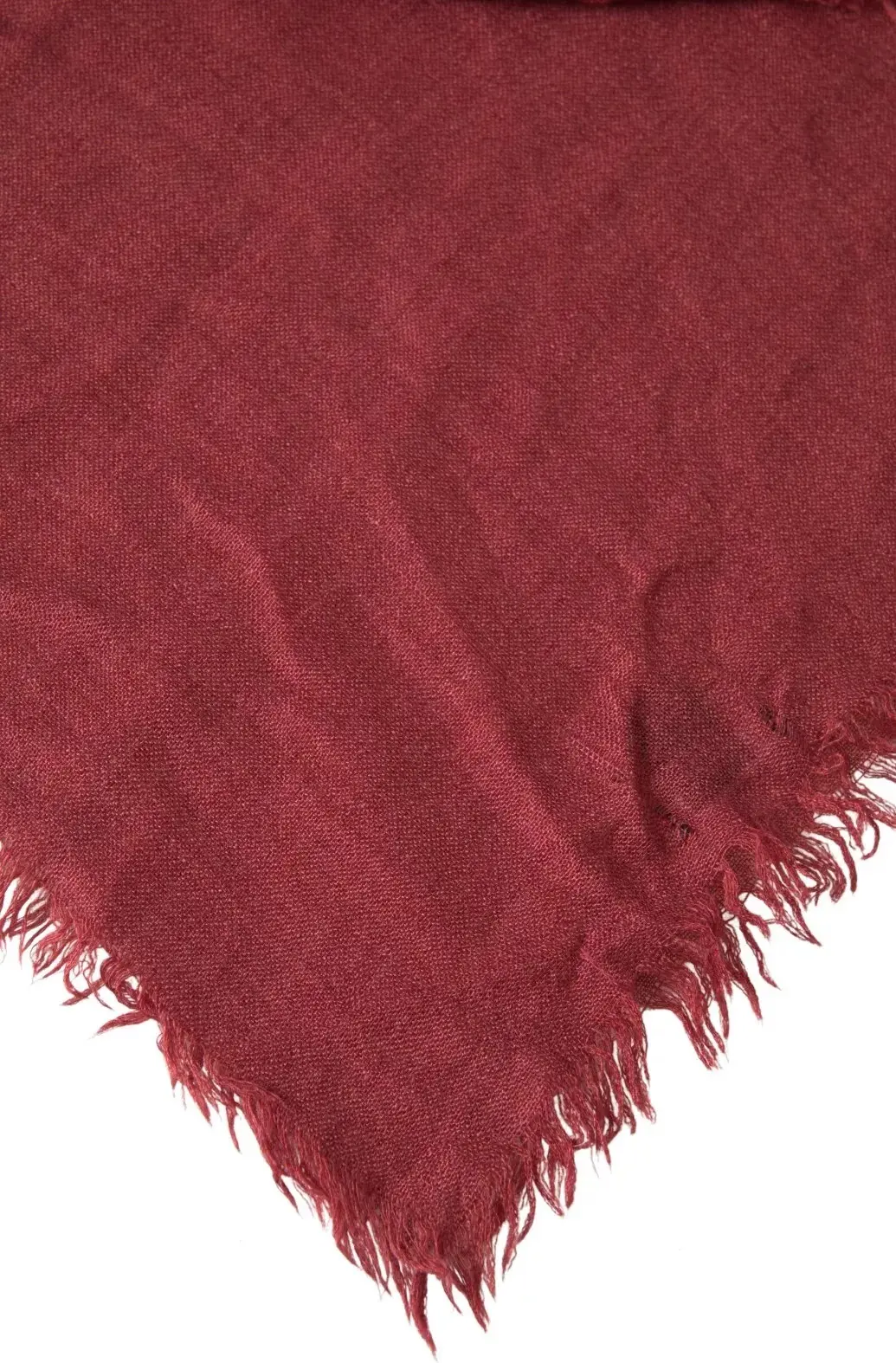 Shawl Dolce & Gabbana Maroon Cashmere Knit Wrap