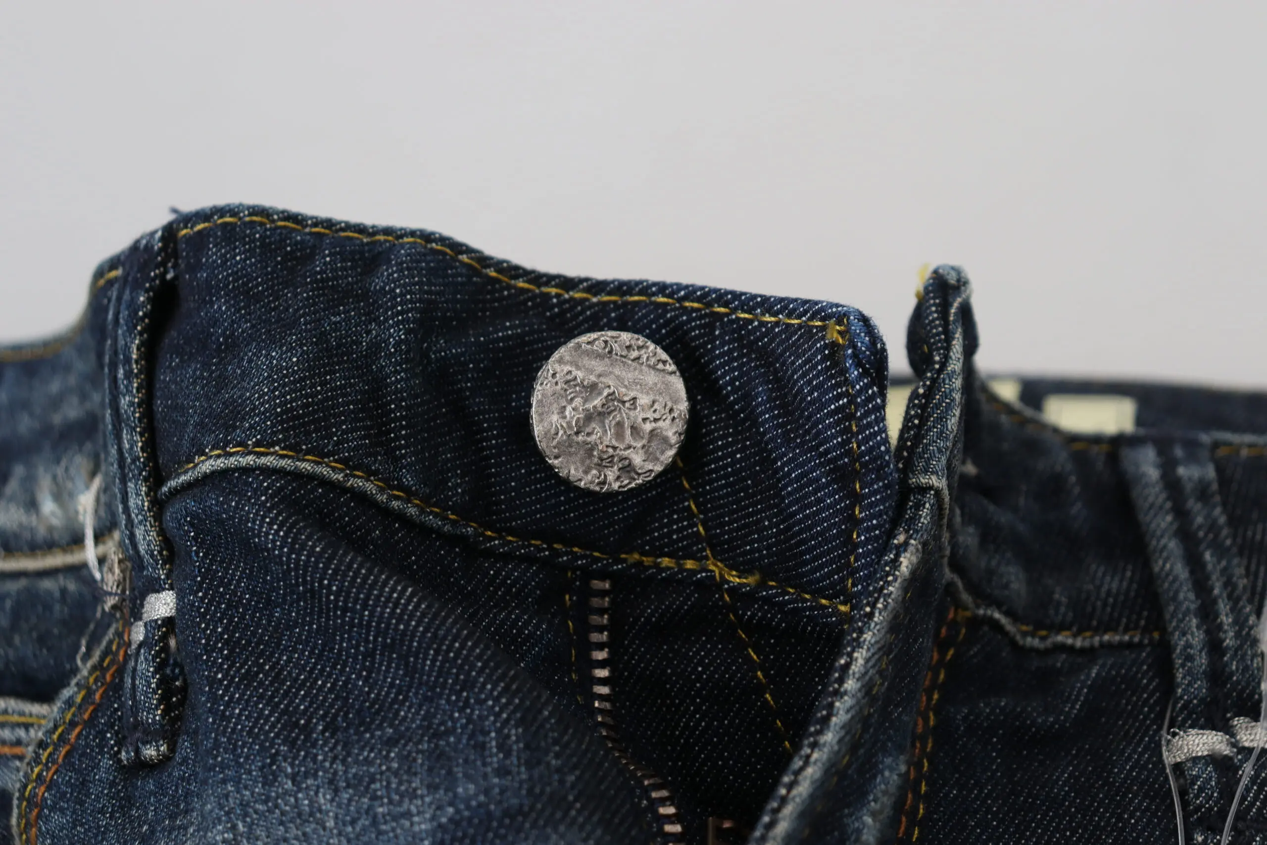 Yacht ko'k paxta ingichka-fit ayollar kundalik denim jinsi
