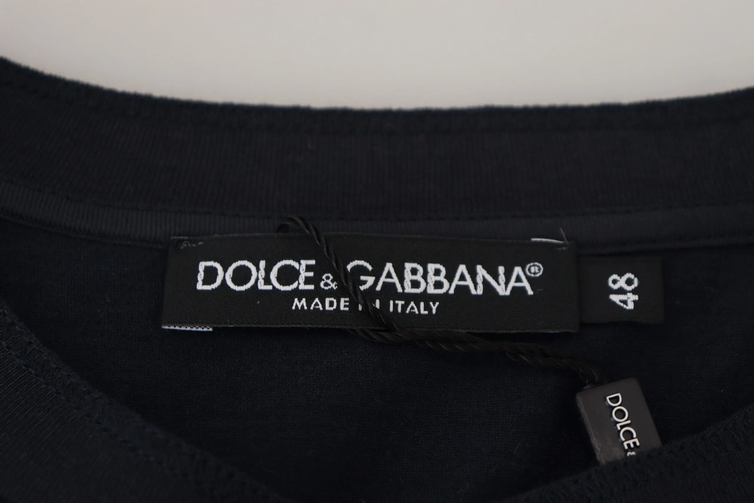 Dolce & Gabbana ko'k paxta tugmali sviter