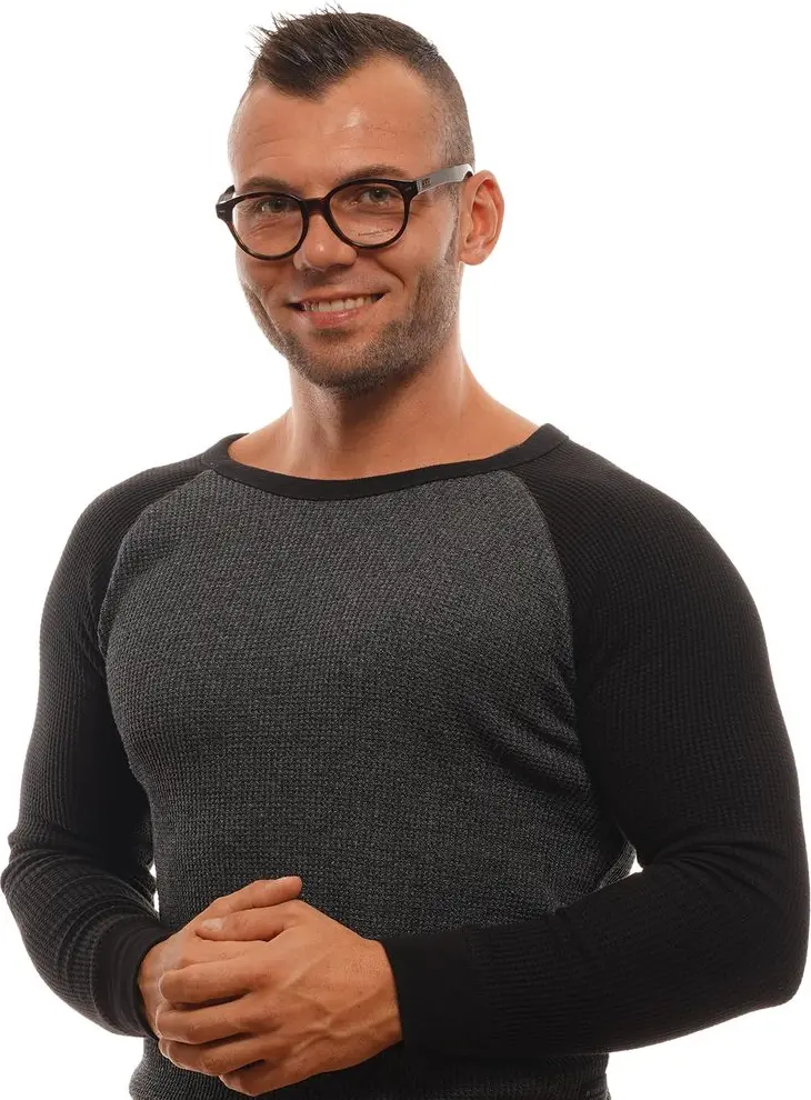 Brown Plastic Glasses Frames Ermenegildo Zegna