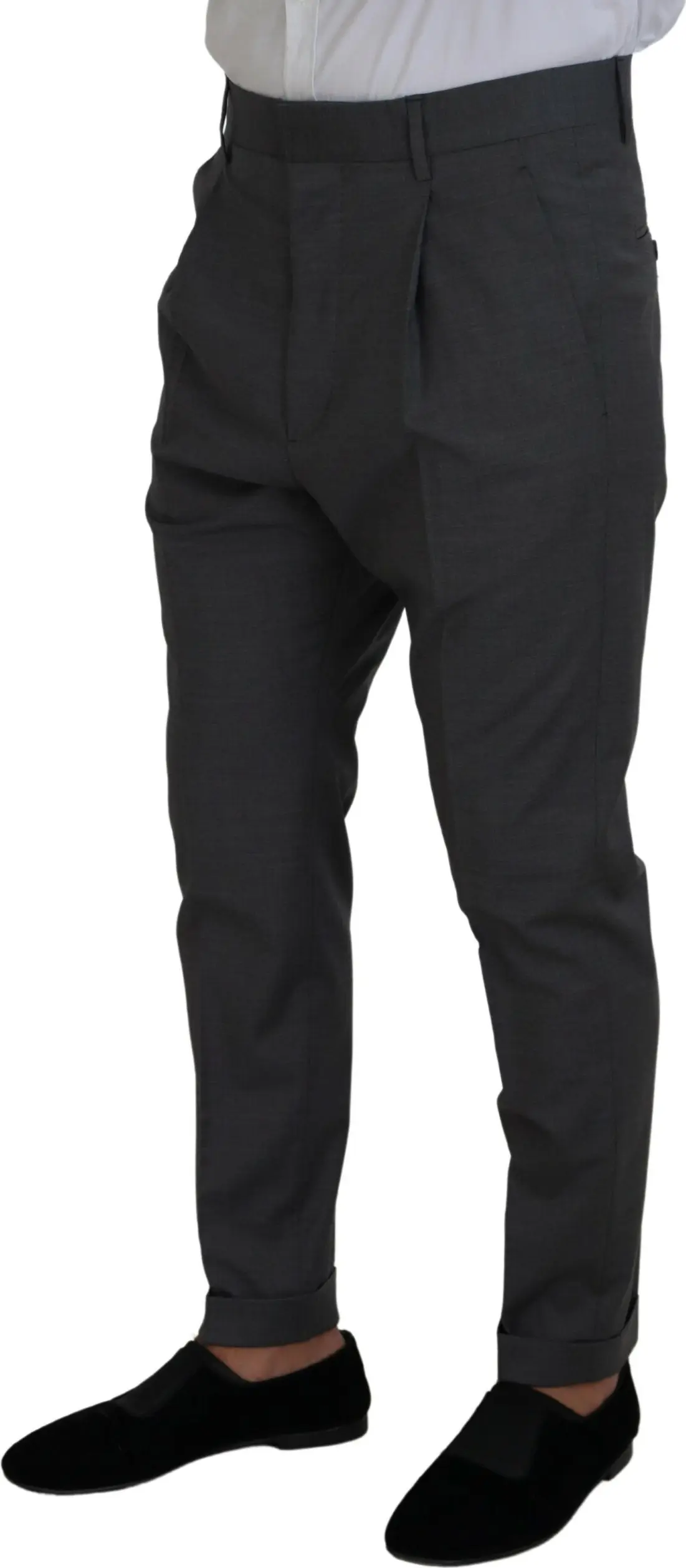 Rasmiy kostyum Dsquared2 Gray Wool One-button 2 qismli CIPRO Kostyumi